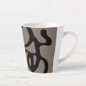 Fernsignale: Abstrakt Schwarz & Grau Milchtasse (Rechts)