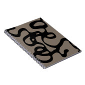 Fernsignale: Abstrakt Schwarz & Grau Notizblock (Rechte Seite)