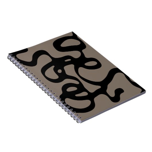 Fernsignale: Abstrakt Schwarz & Grau Notizblock (Rechte Seite)