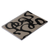 Fernsignale: Abstrakt Schwarz & Grau Notizblock (Linke Seite)