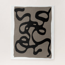 Fernsignale: Abstrakt Schwarz & Grau Puzzle