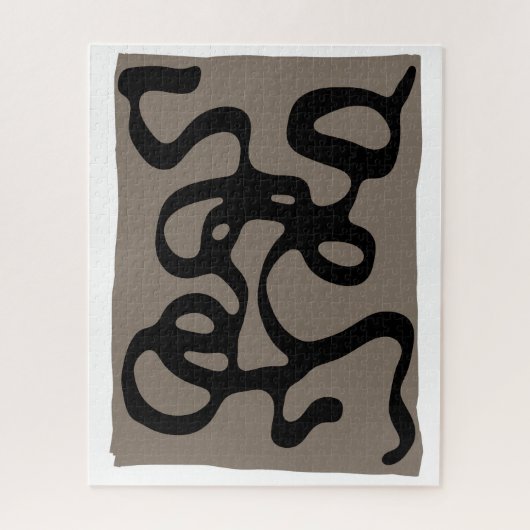 Fernsignale: Abstrakt Schwarz & Grau Puzzle (Vertikal)