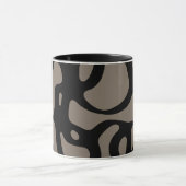 Fernsignale: Abstrakt Schwarz & Grau Tasse (Zentrum)