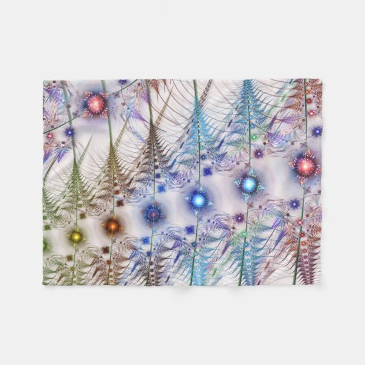 Ferns'N Blume Abstrakt Fleecedecke (Vorderseite (Horizontal))