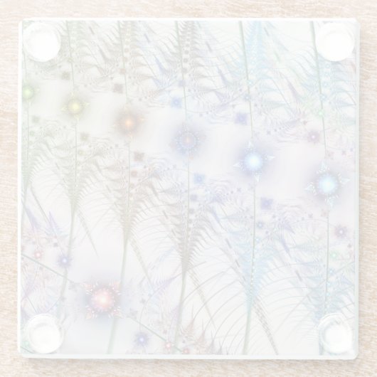 Ferns'N Blume Abstrakt Glasuntersetzer (Rückseite)