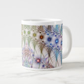 Ferns'N Blume Abstrakt Jumbo-Tasse (Vorderseite Rechts)