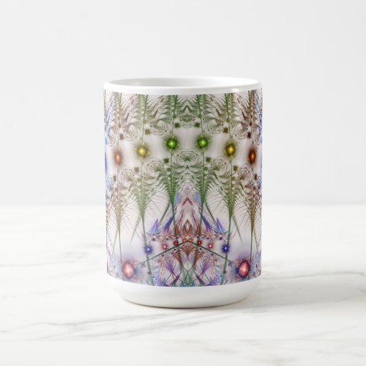 Ferns'N Blume Abstrakt Kaffeetasse (Mittel)