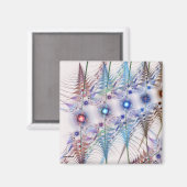 Ferns'N Blume Abstrakt Magnet (Vorderseite/Rückseite)