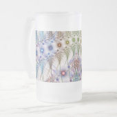 Ferns'N Blume Abstrakt Mattglas Bierglas (Vorderseite Links)