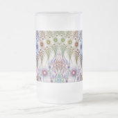 Ferns'N Blume Abstrakt Mattglas Bierglas (Mittel)