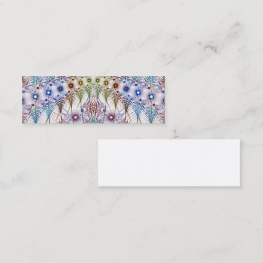 Ferns'N Blume Abstrakt Mini Visitenkarte (Vorne/Hinten)