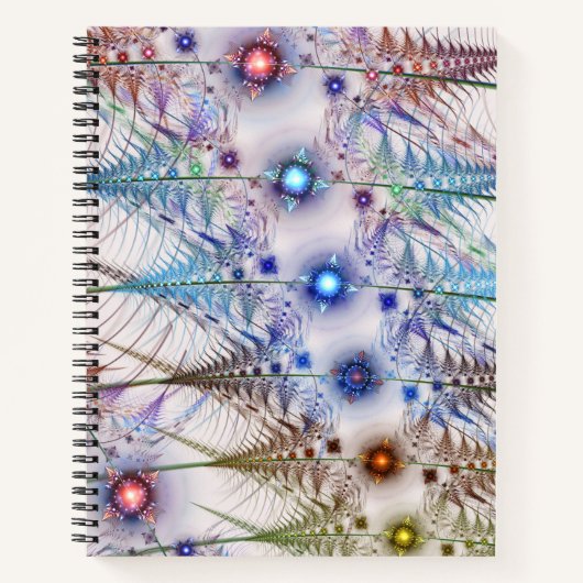 Ferns'N Blume Abstrakt Notizblock (Vorderseite)