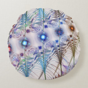 Ferns'N Blume Abstrakt Rundes Kissen