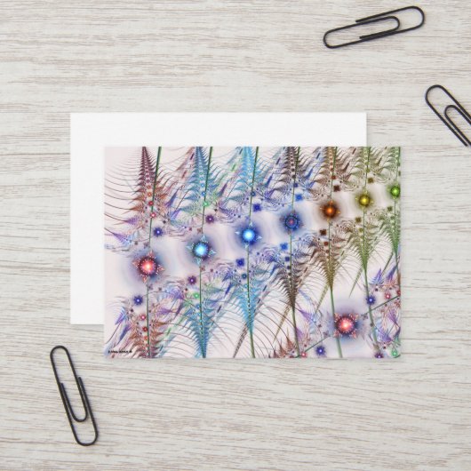 Ferns'N Blume Abstrakt Visitenkarte (Vorderseite/Rückseite Beispiel)