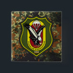 Fernspählehrkompanie 200 [FSLK200] Button<br><div class="desc">Einführung des Projektes "Military Insignia", featuring top quality military heraldry designs. Here you will find designer apparel, requories and gifts decorated with insignia of the Fernspählehrkompanie 200 [FSLK200] (Special Surveillance and Anerkennung Instruction Company 200). The Fernspählehrkompanie 200 or short FSLK200 (roughly translated: Special Surveillance and Anerkennung Instruction Company 200) is...</div>