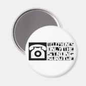 Fernsprechüberleben Magnet (Vorderseite/Rückseite)