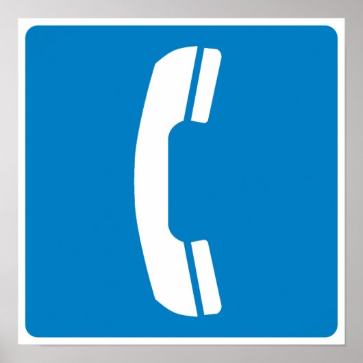 Fernsprechunterschrift Poster (Vorne)