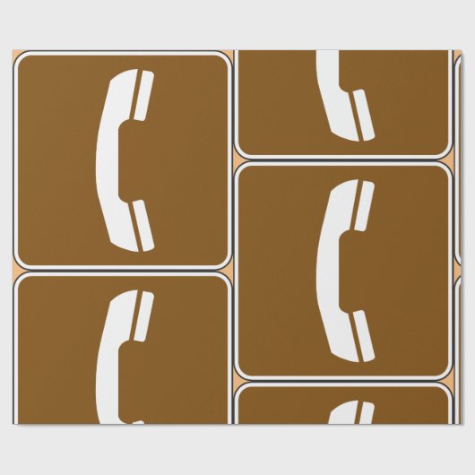 Fernsprechzeichen Geschenkpapier (Flach)