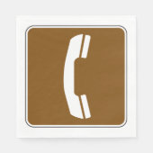 Fernsprechzeichen Serviette (Vorderseite)