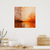 Fernster Horizont Poster (Küche)