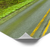 Fernstraße durch den Wald Poster (Ecke)