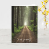 Fernstraße in Beileid Karte (Gelbe Blume)