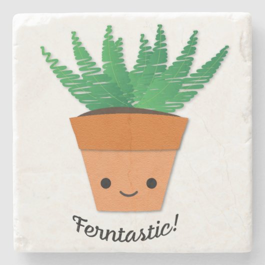 Ferntastic Fern Steinuntersetzer (Vorderseite)