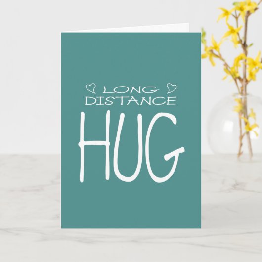 Fernumarmung Karte (Gelbe Blume)