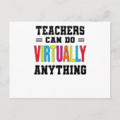 Fernunterricht Lehrer Postkarte (Vorderseite)