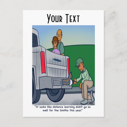 Fernunterricht Postkarte (Vorderseite)