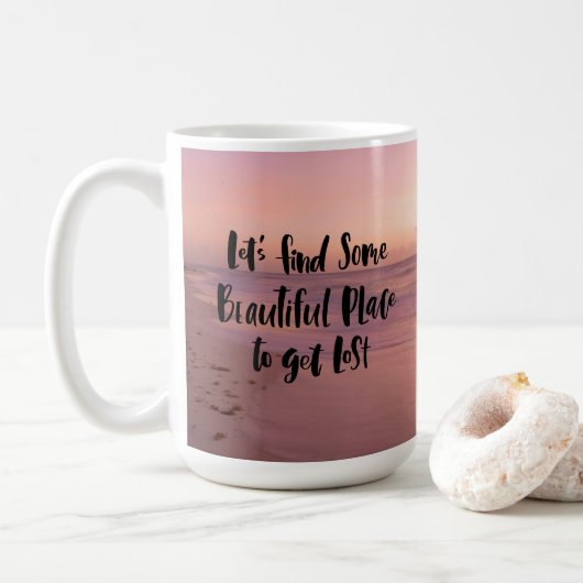 Fernweh Abenteuer Kaffeetasse (Mit Donut)