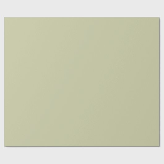 Fernwood Green Solid Color Geschenkpapier (Flach)