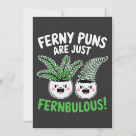 Ferny Puns – Fernbulous! Lustiges Farn-Design Karte