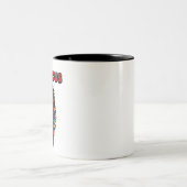 Ferocious Colorful Lion Zweifarbige Tasse (Mittel)