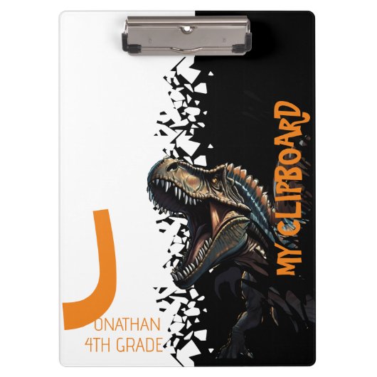 Ferocious Dino Spinosaurus Kinder Klemmbrett (Vorderseite)