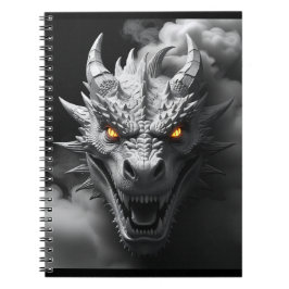Ferocious Dragon Head Portrait Notizblock