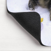 Ferocious Snow Cat Mousepad (Ecke)