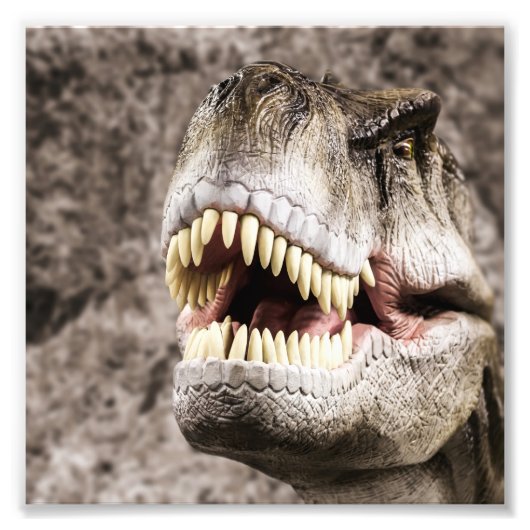 Ferocious T-Rex Head Fotodruck (Vorne)