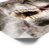 Ferocious T-Rex Head Fotodruck (Ecke)