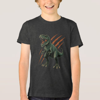 Ferocious T-Rex mit Kaschmarken Tri-Blend Shirt