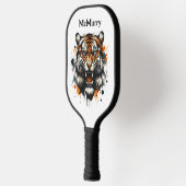 Ferocious Tiger Modern Monogram Pickleball Schläger (Links)