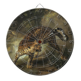 Ferocious Wild Leopard (von Jean-Baptiste Oudry) Dartscheibe