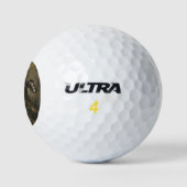 Ferocious Wild Leopard (von Jean-Baptiste Oudry) Golfball (Logo)