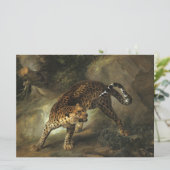 Ferocious Wild Leopard (von Jean-Baptiste Oudry) Karte (Stehend Vorderseite)