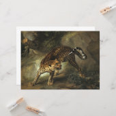 Ferocious Wild Leopard (von Jean-Baptiste Oudry) Karte (Vorderseite/Rückseite Beispiel)
