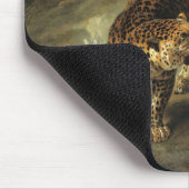 Ferocious Wild Leopard (von Jean-Baptiste Oudry) Mousepad (Ecke)