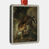 Ferocious Wild Leopard (von Jean-Baptiste Oudry) Ornament Aus Metall (Rechts)
