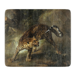 Ferocious Wild Leopard (von Jean-Baptiste Oudry) Schneidebrett