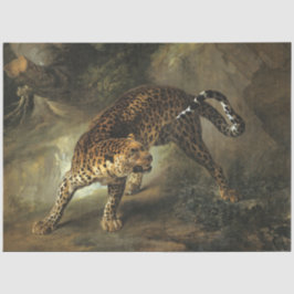 Ferocious Wild Leopard (von Jean-Baptiste Oudry) Seidenpapier