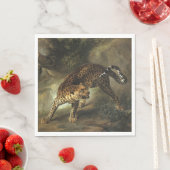 Ferocious Wild Leopard (von Jean-Baptiste Oudry) Serviette (Beispiel)